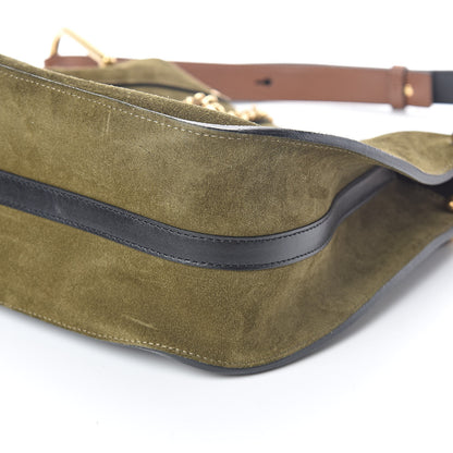 Chloe Calfskin Suede Small Hayley Hobo Eucalyptus 9 of 9