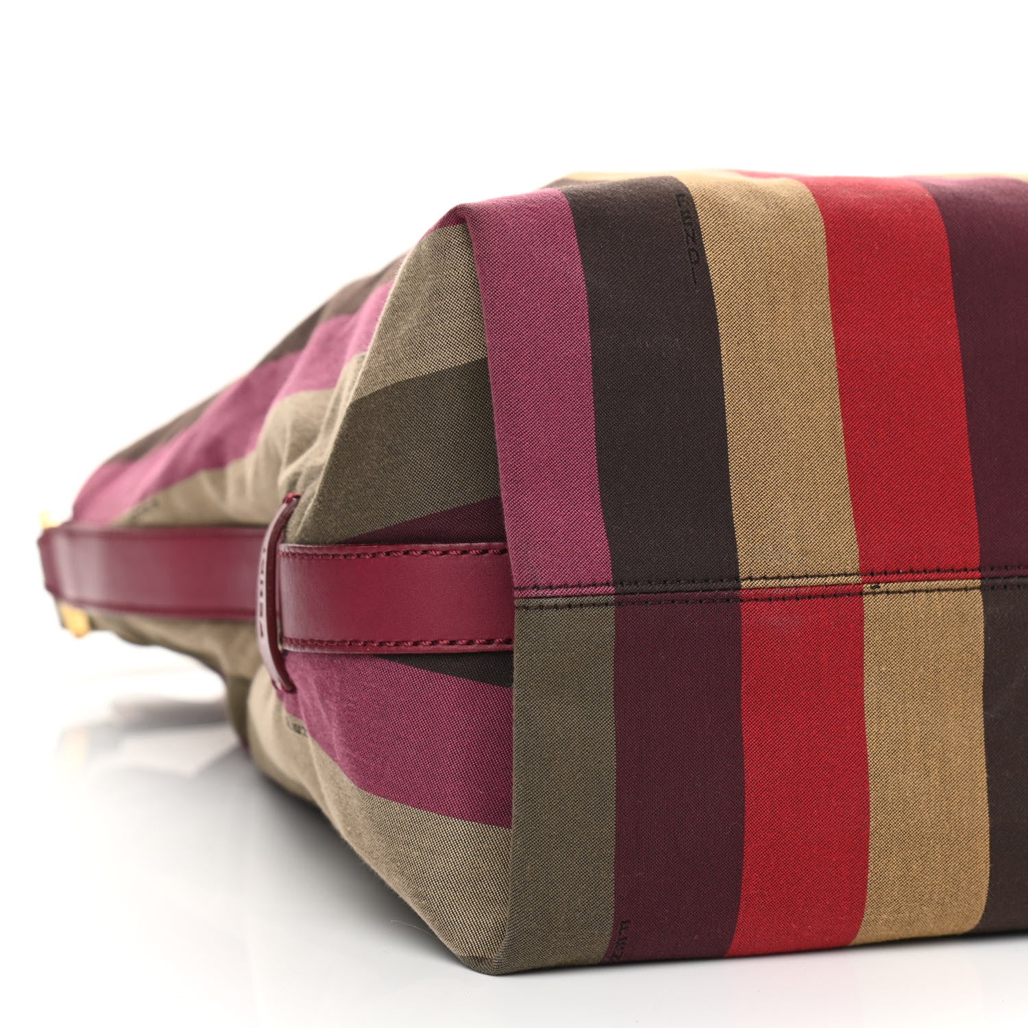Fendi Canvas Striped Pequin Hobo Multicolor 10 of 11