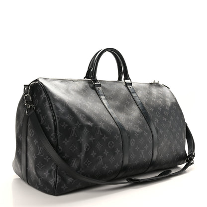 Louis Vuitton Monogram Eclipse Keepall Bandouliere 55 2 of 9