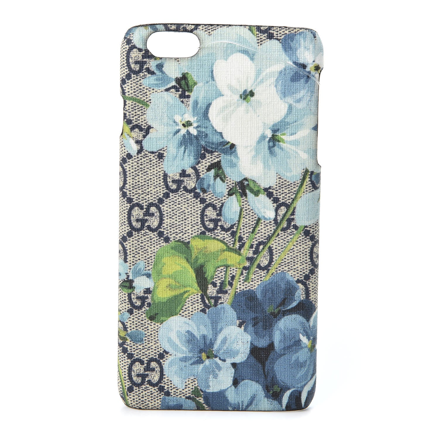 Gucci GG Supreme Monogram Blooms Print iPhone 6 Plus Case Blue 1 of 6