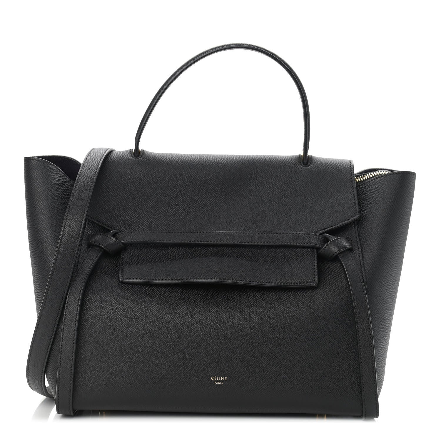 Celine Grained Calfskin Mini Belt Bag Black 1 of 12