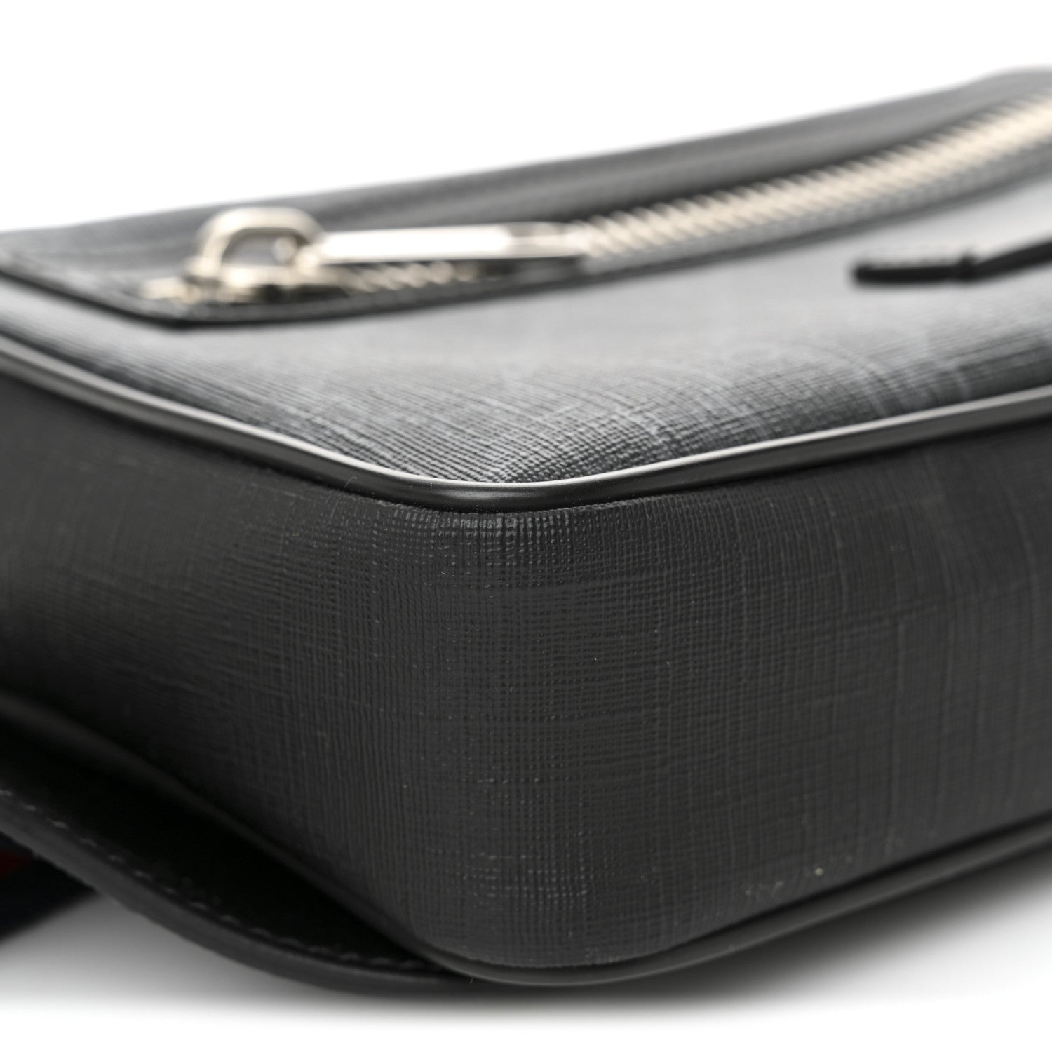 Gucci Soft GG Supreme Monogram Web Belt Bag Black Grey 9 of 10