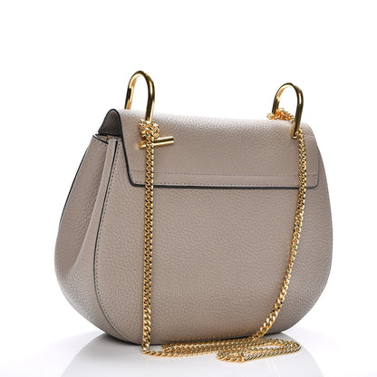 Chloe Grained Lambskin Mini Drew Shoulder Bag Motty Grey 3 of 6