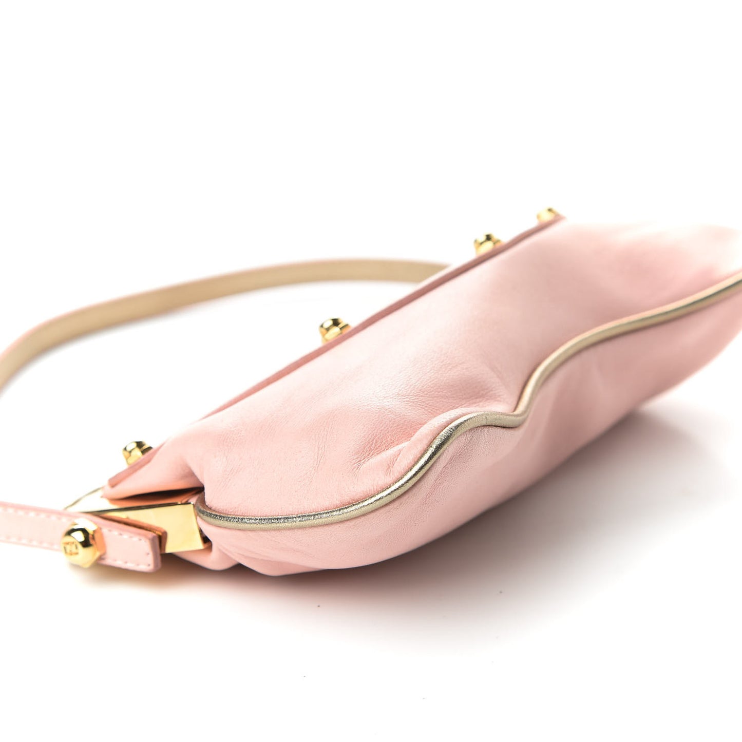 Nappa Flipping Vanity Mirror Clutch Rose