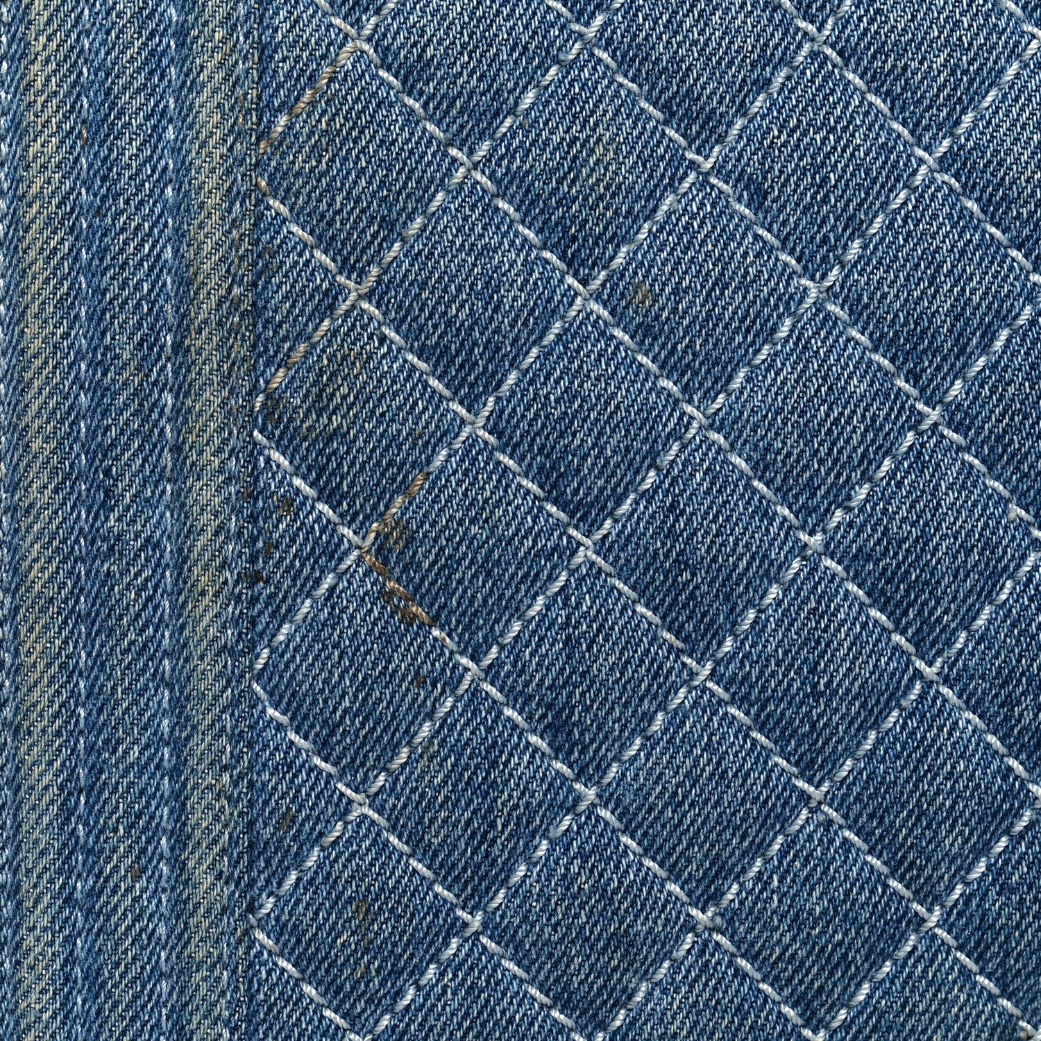 Chanel Denim Quilted Large Boy Flap Blue 10 of 11