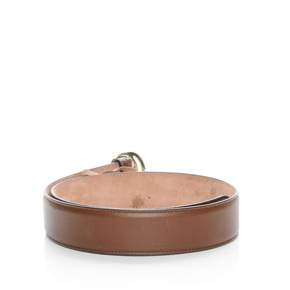 Gucci Calfskin Interlocking G 37mm Belt 80 32 Nut Brown 3 of 7