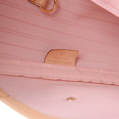 Louis Vuitton Damier Azur Neo Neverfull MM Rose Ballerine 8 of 14