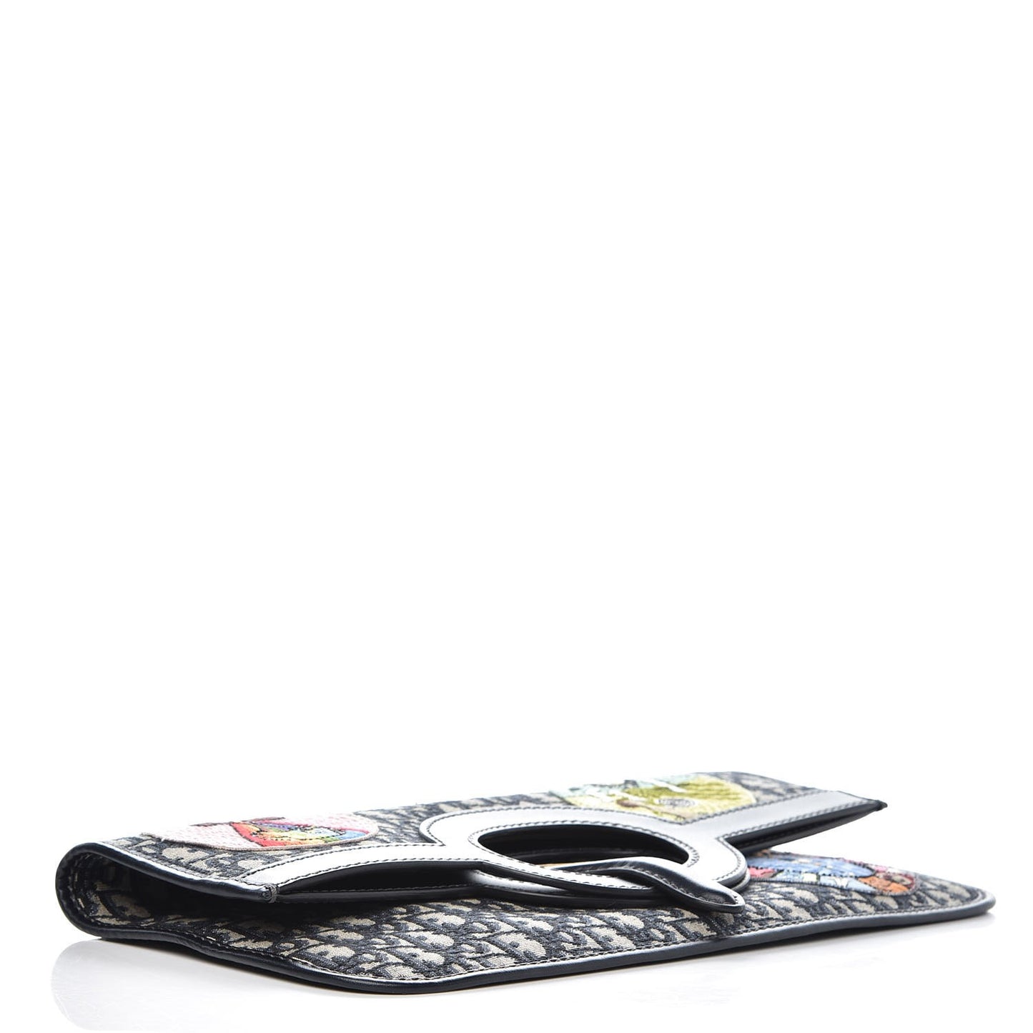 Oblique Tarot Fold Over Clutch Blue