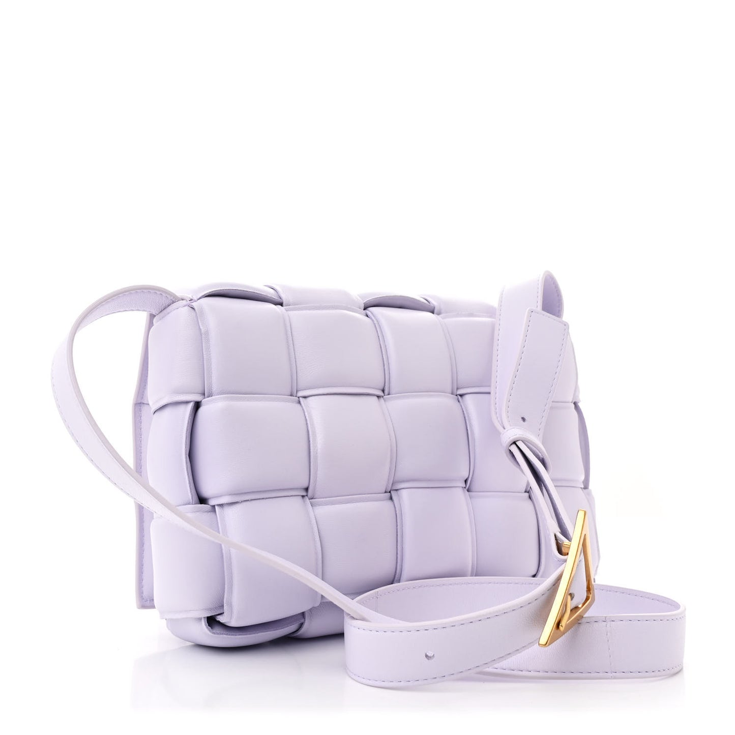 Nappa Maxi Intreccio Padded Cassette Crossbody Bag Mirth Washed