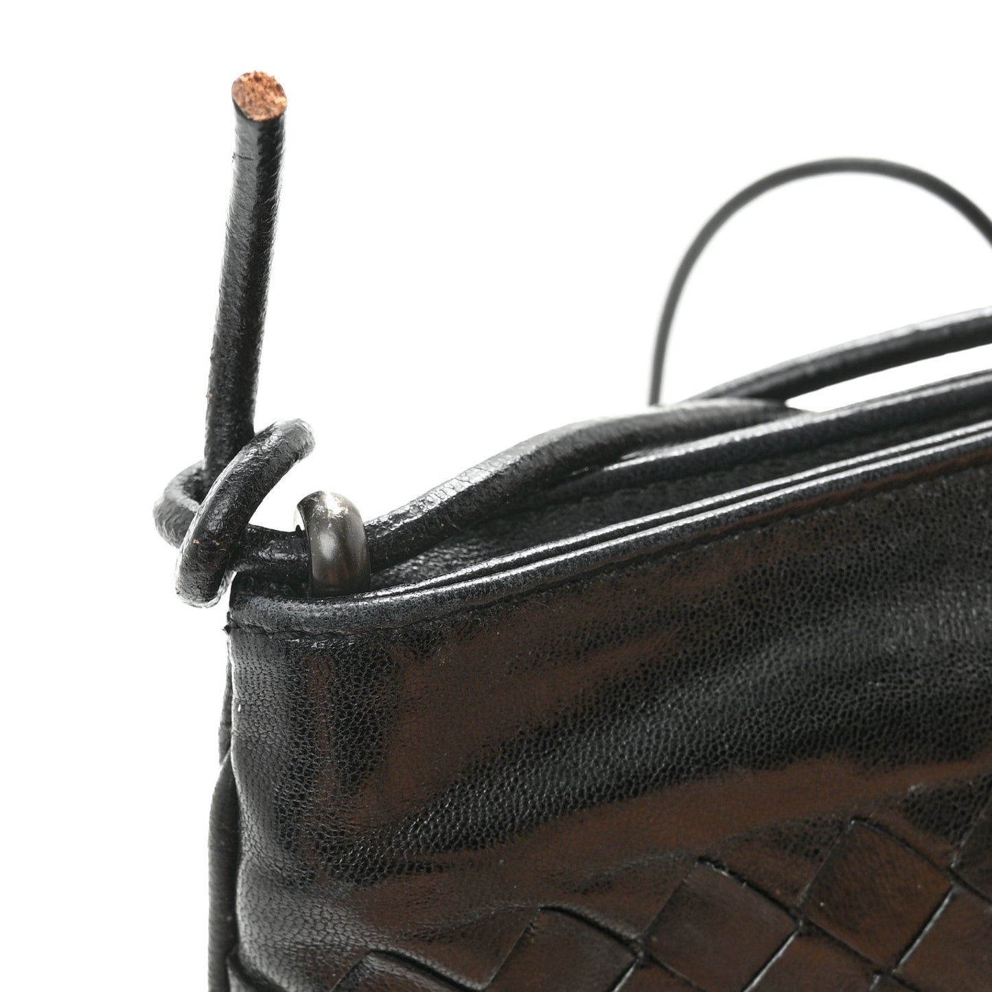 Nappa Intrecciato Mini Shoulder Bag Black