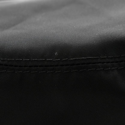 Prada Re-Nylon Metal Triangle Logo Womens Bucket Hat M Black 9 of 10