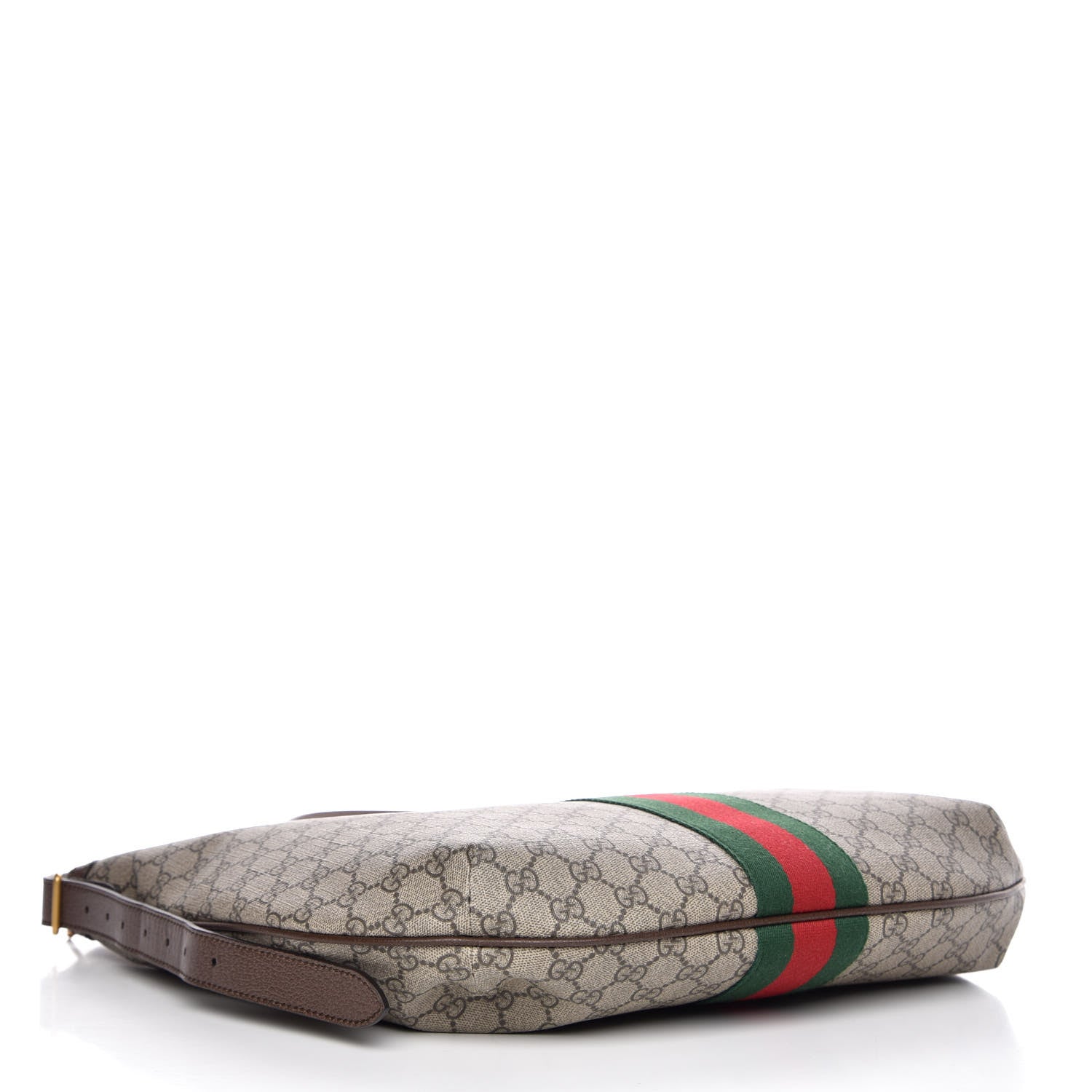 Gucci GG Supreme Monogram Web Ophidia Half Moon Hobo Brown 4 of 7