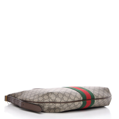 Gucci GG Supreme Monogram Web Ophidia Half Moon Hobo Brown 4 of 7