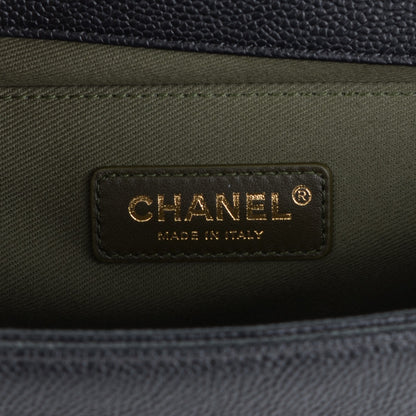 Chanel Caviar Quilted Medium Boy Flap Black 6 of 7