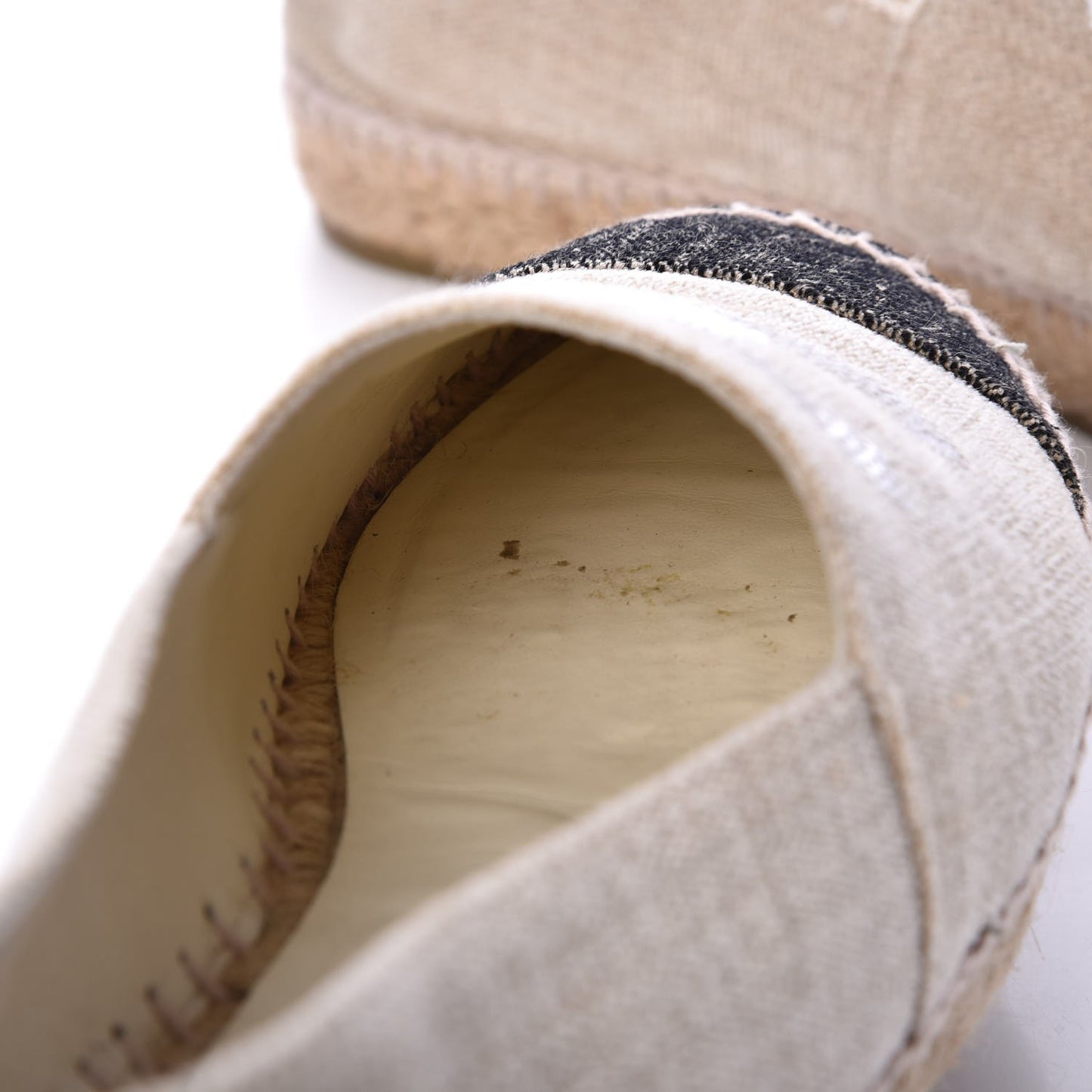 Toile Sequin CC Espadrilles 41 Beige Black
