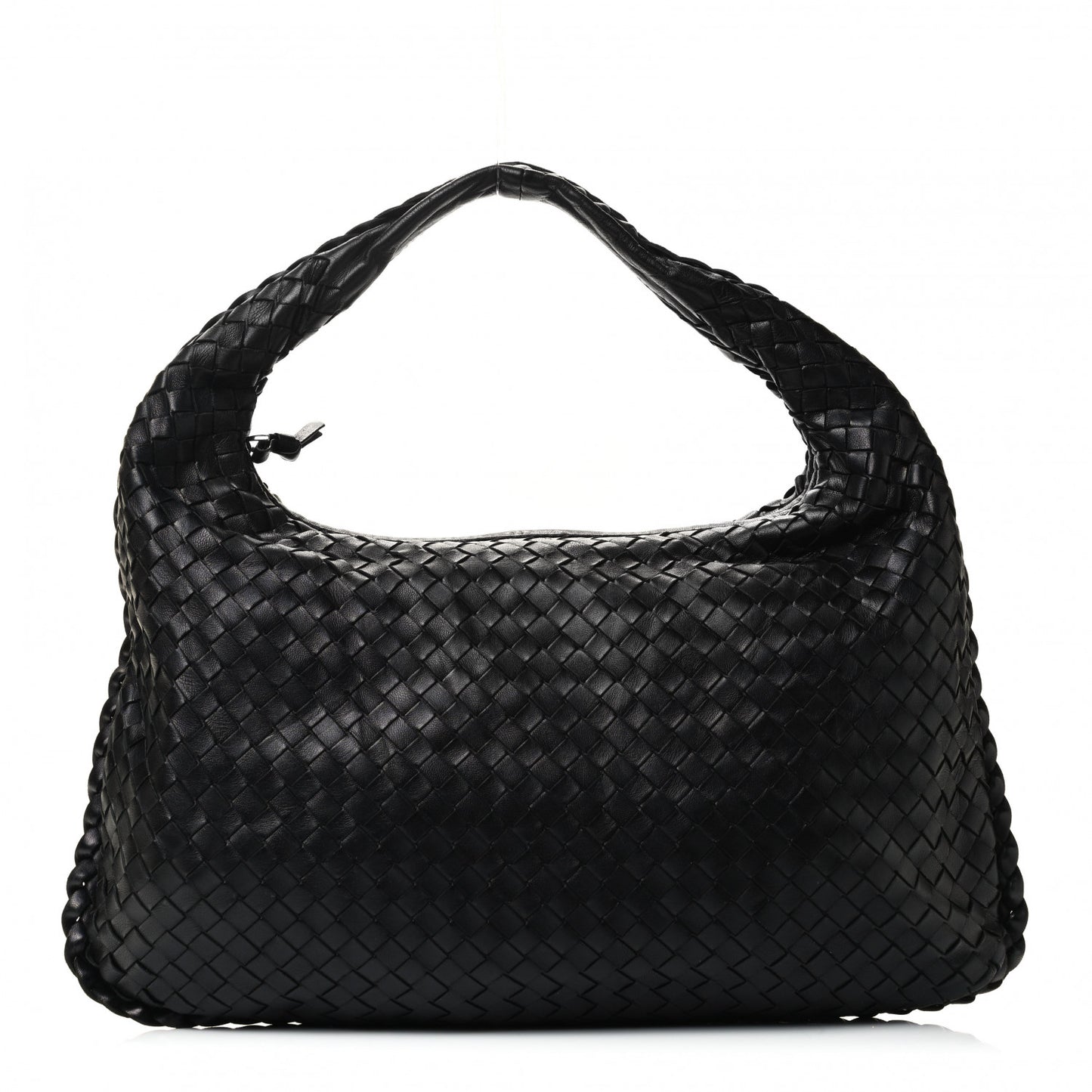 Nappa Intrecciato Medium Veneta Hobo Black