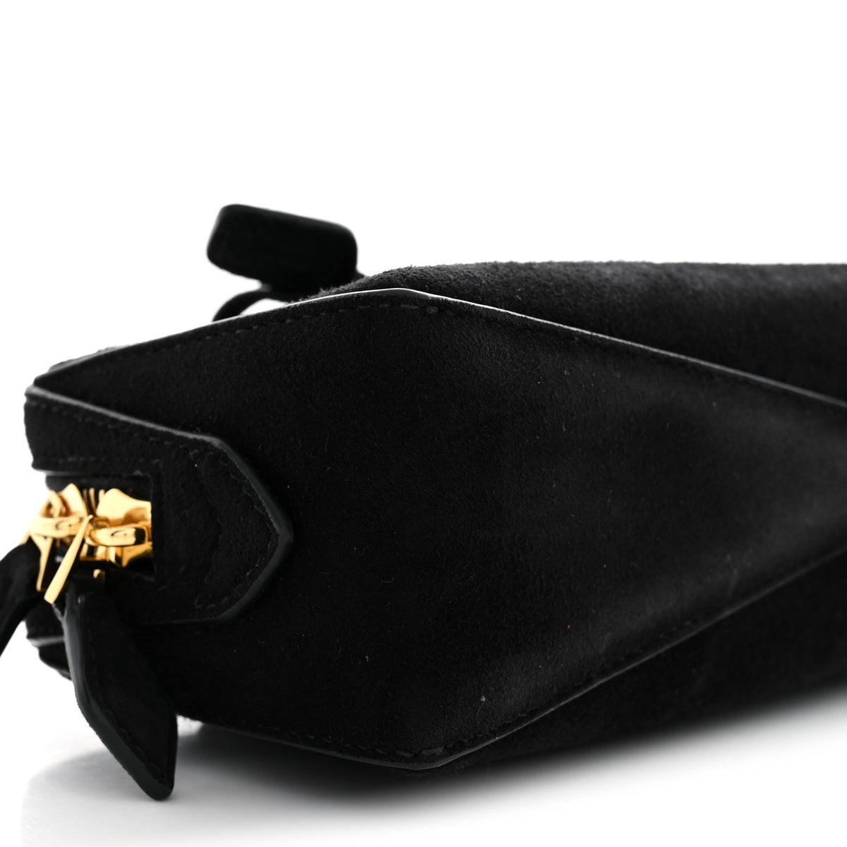 Alaia Suede Goatskin Le Teckel Clutch Black 10 of 11