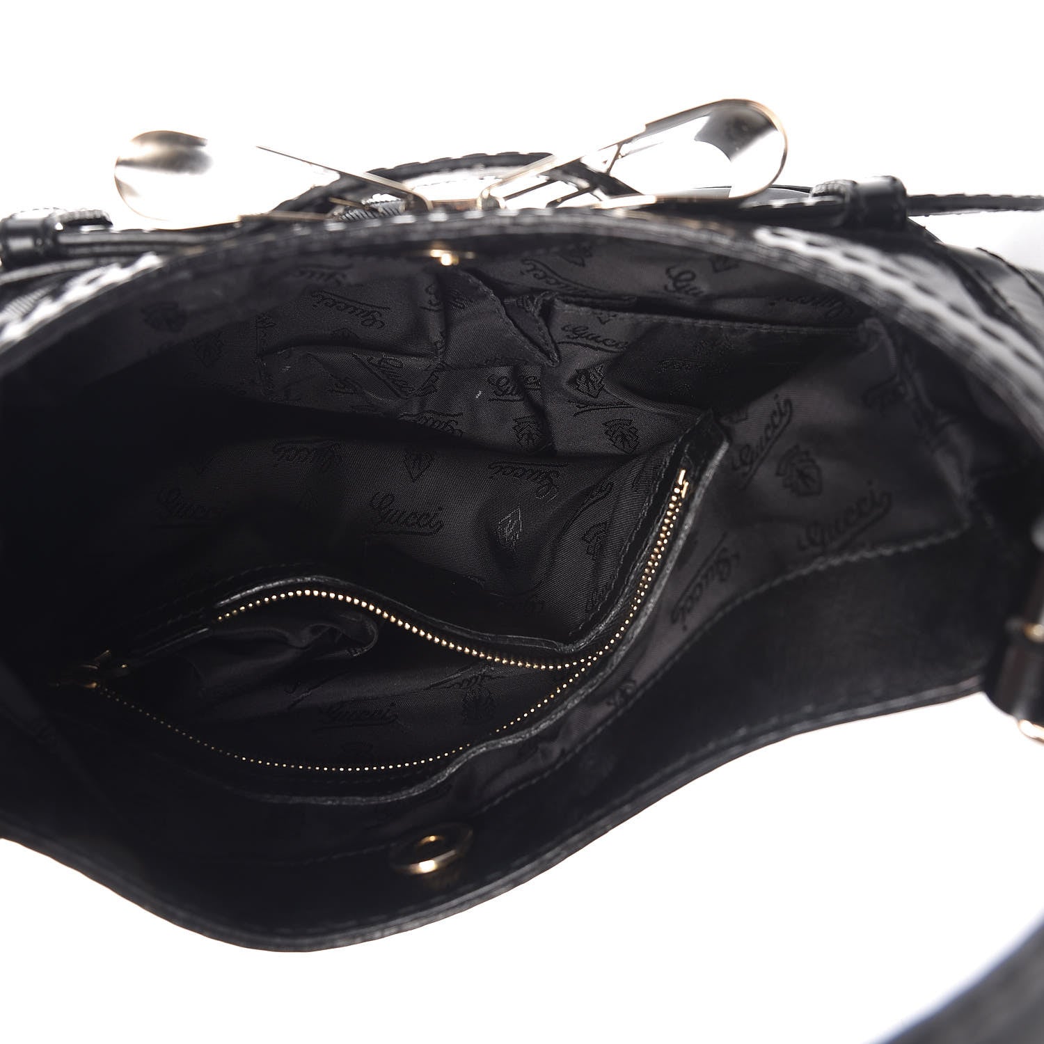 Gucci Dialux Queen Bow Hobo Black 5 of 12