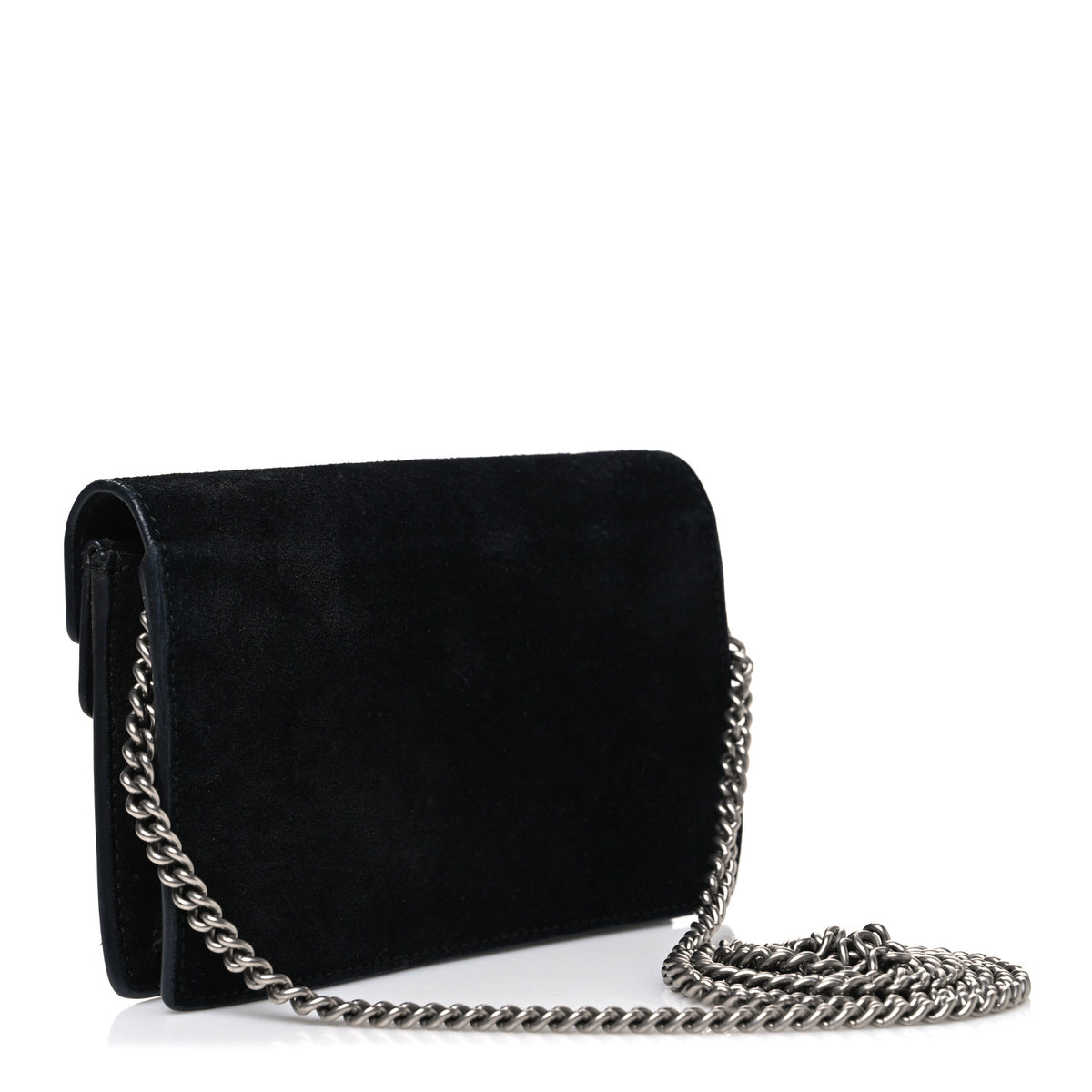 Gucci Suede Super Mini Dionysus Shoulder Bag Black 5 of 17