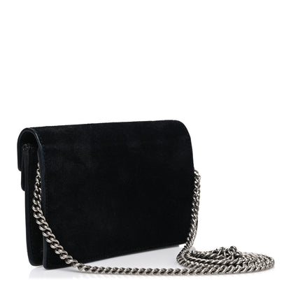 Gucci Suede Super Mini Dionysus Shoulder Bag Black 5 of 17
