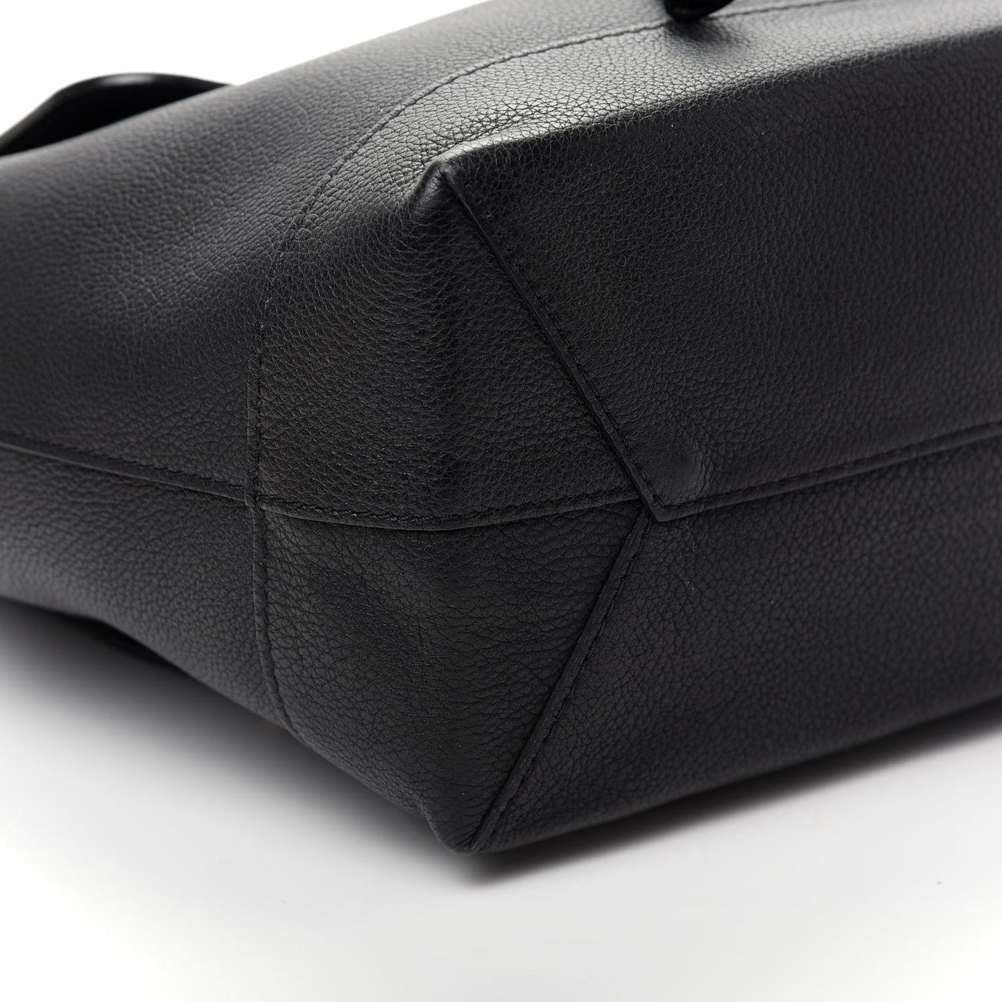 Calfskin Lockme Backpack Black