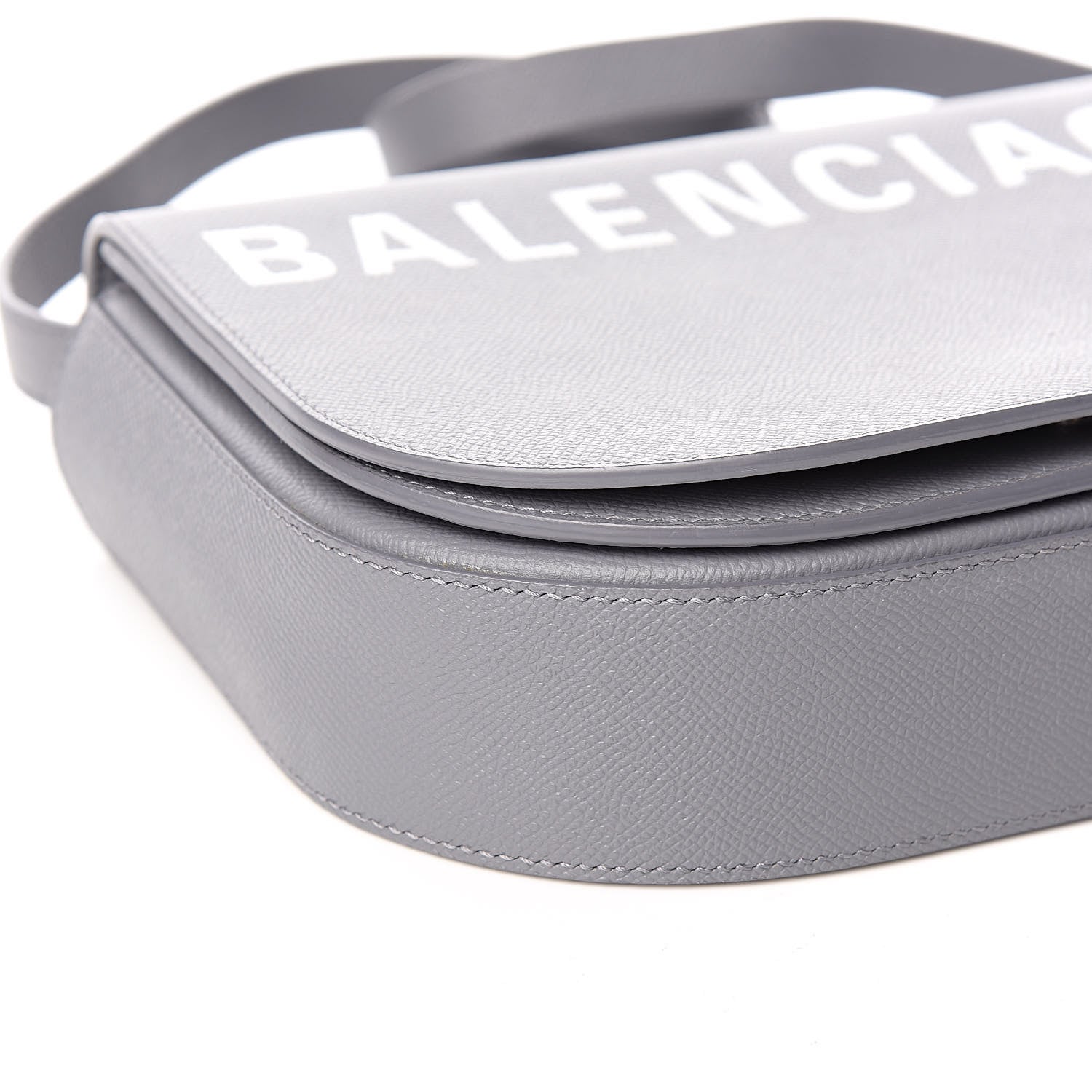 Balenciaga Signature Grained Calfskin Logo S Ville Day Bag Gris Perle Fonce White 9 of 11