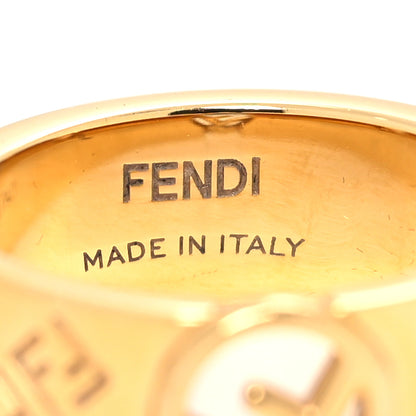 Fendi Metal FF Ring L Gold 4 of 6