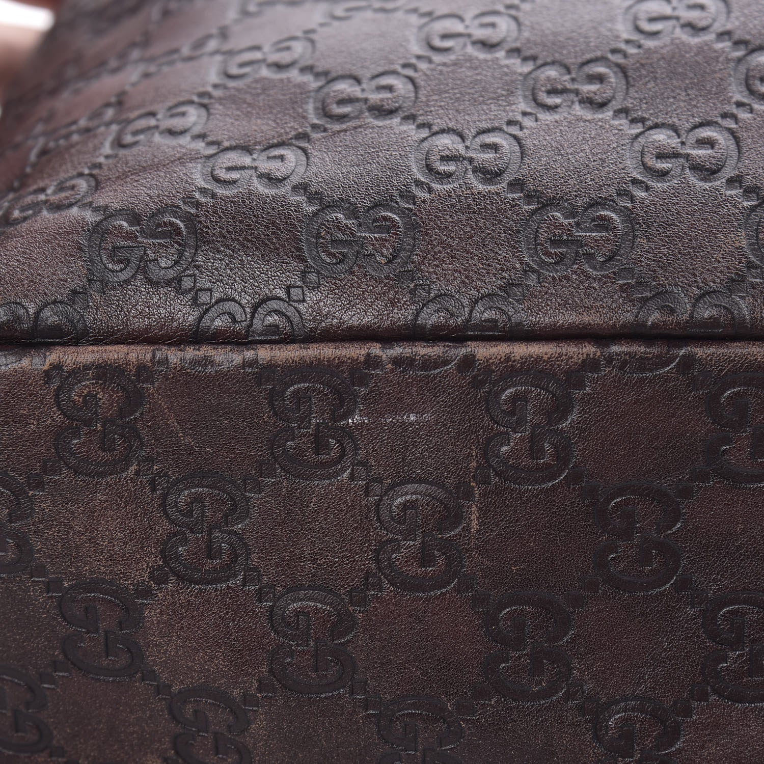 Gucci Guccissima Large Horsebit Chain Hobo Chocolate 13 of 20