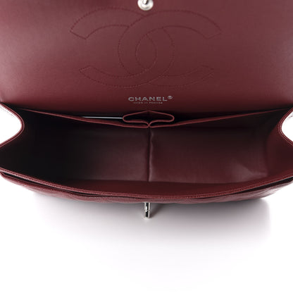 Chanel Caviar Quilted Jumbo Double Flap Dark Red 5 of 10