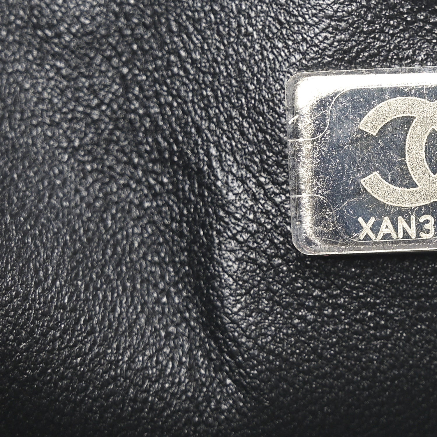 Chanel Satin Sequin Embellished Flower Mini Rectangular Flap Black White Blue 7 of 10