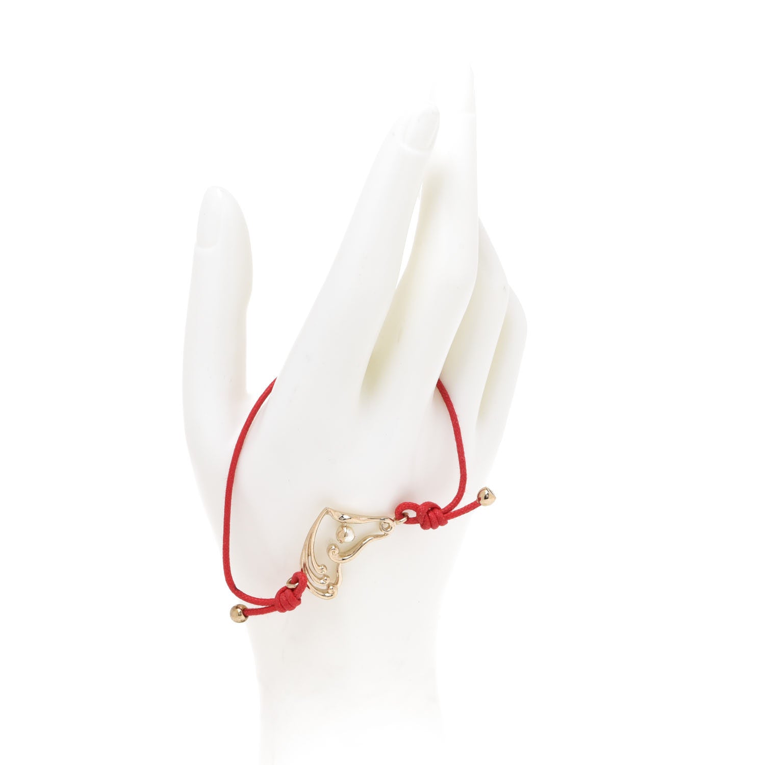 Christian Dior Pearl Diorelita Chinese New Year Horse Bracelet Red 2 of 4