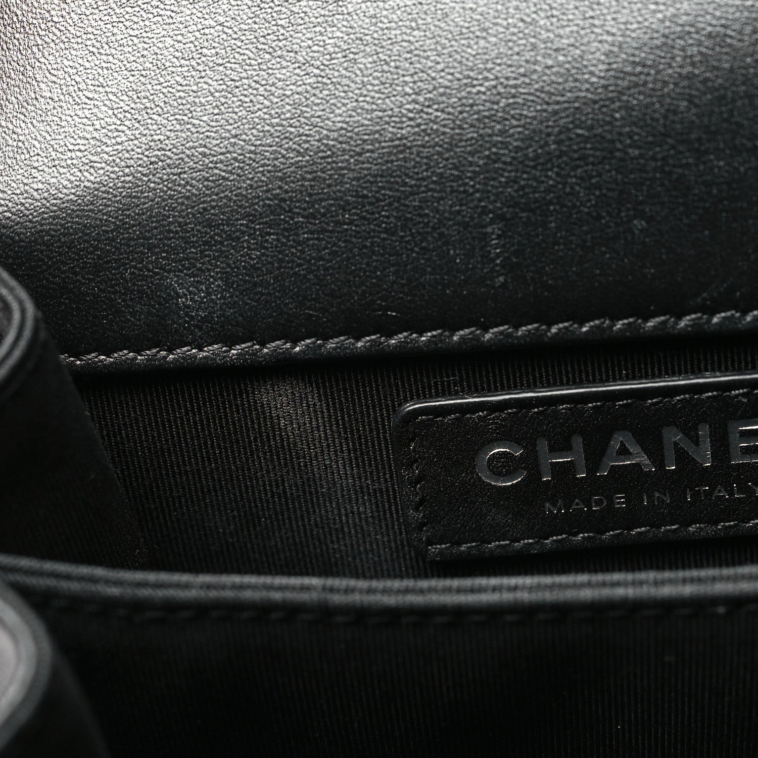 Chanel Calfskin Quilted North South Boy Flap Black 11 of 11