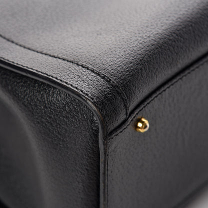 Gucci Calfskin Bamboo Top Handle Tote Black 13 of 18