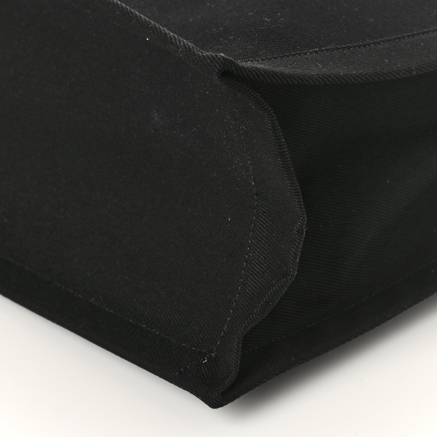 Linen Calfskin Rive Gauche Tote Black