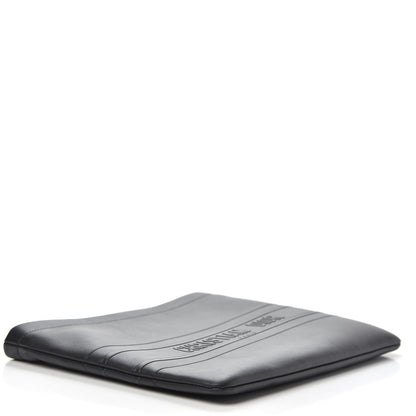 Christian Dior Calfskin Embossed Logo Zip Clutch Black 4 of 7