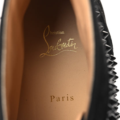 Christian Louboutin Veau Velours Mens Louis Orlato Flat Spikes Sneakers 45.5 Black 9 of 9
