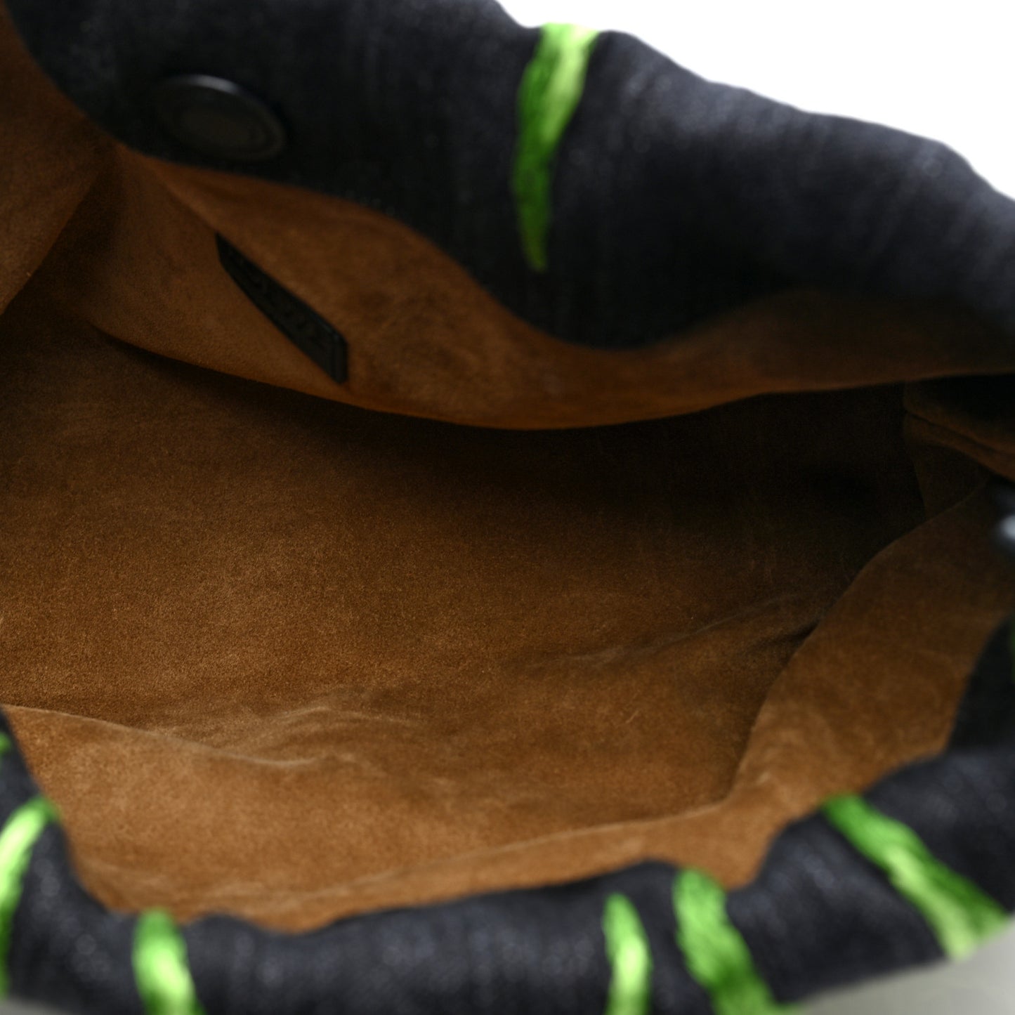 Denim Calfskin Tulip Paulas Ibiza Medium Donut Chain Flamenco Knot Clutch Black Multicolor