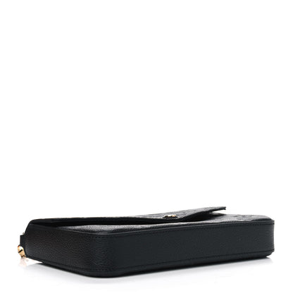 Louis Vuitton Empreinte Pochette Felicie Chain Wallet Black 3 of 5
