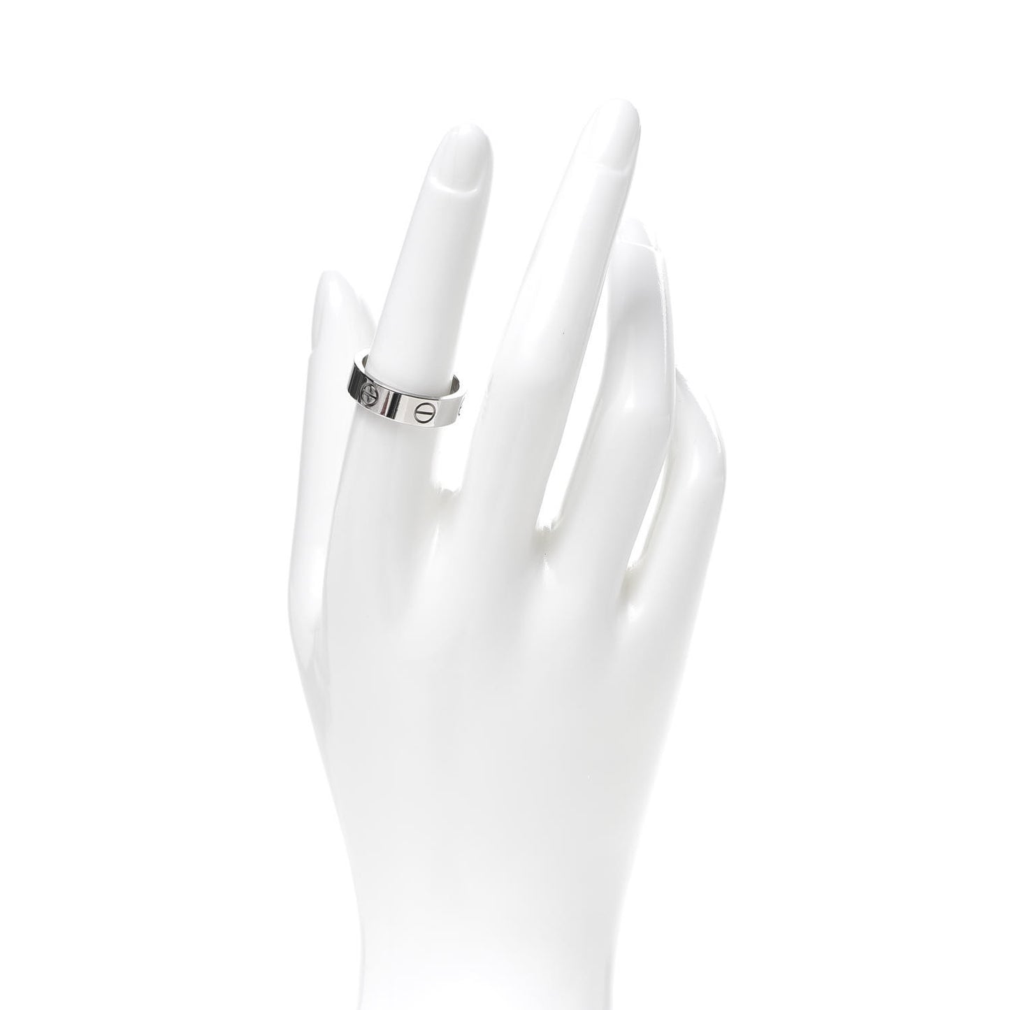 18K White Gold 5.5mm LOVE Ring 56 7.5