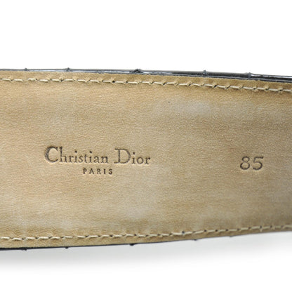 Christian Dior Patent Cannage Belt 85 Black 5 of 6