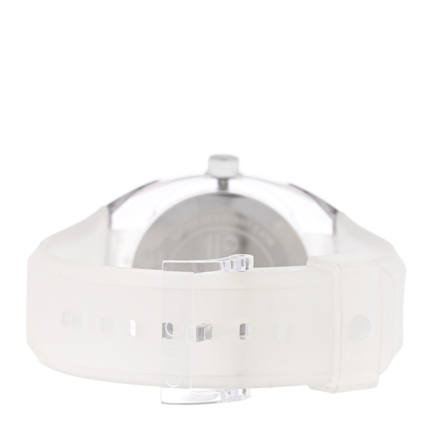Stainless Steel Rubber 46mm Sync Web Quartz Watch White