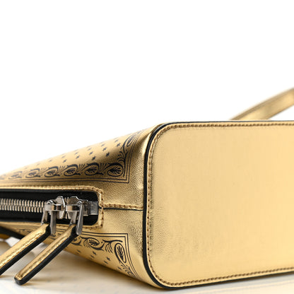 Gucci X SEGA Calfskin GUCCY Stars Mini Dome Shoulder Bag Gold 9 of 12
