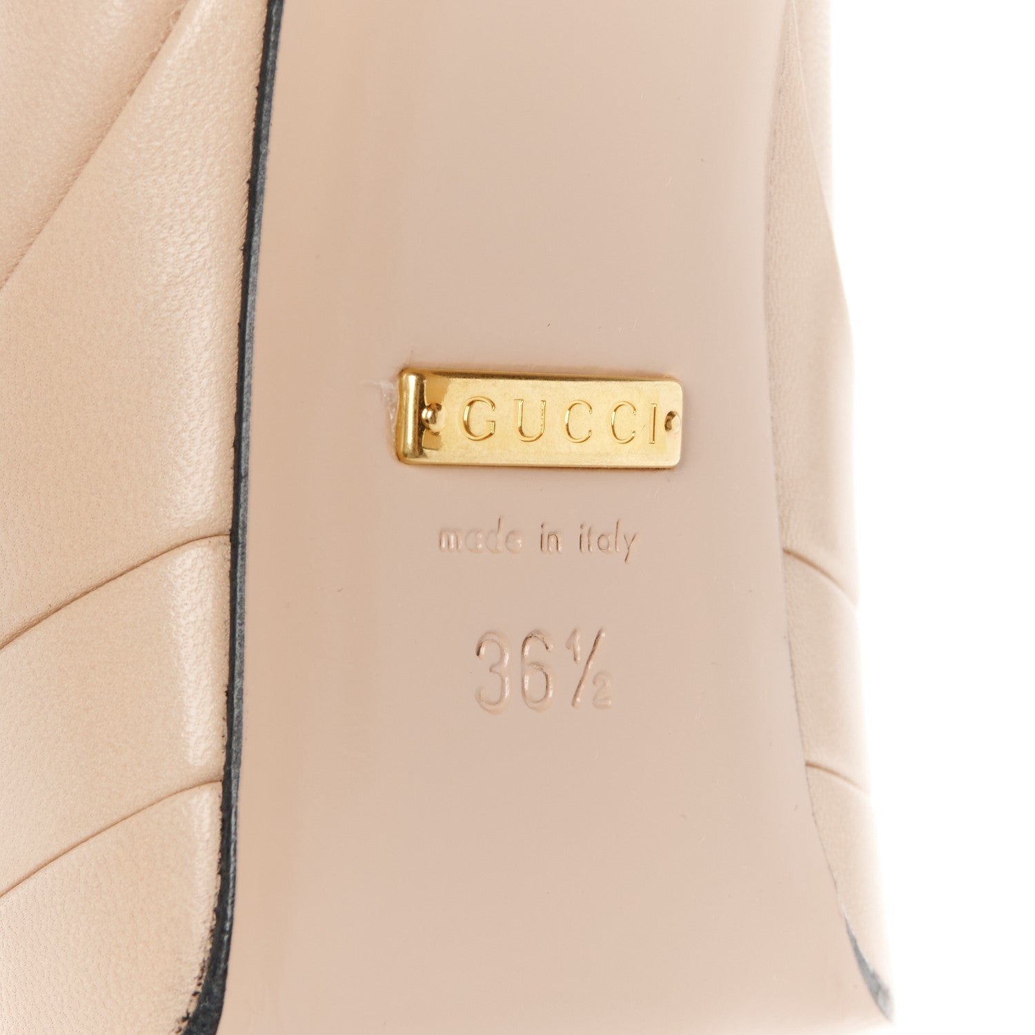 Gucci Malaga Kid Mary Jane Angel Platform High Heel Pumps 36.5 Skin Rose 7 of 10