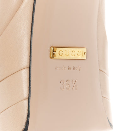 Gucci Malaga Kid Mary Jane Angel Platform High Heel Pumps 36.5 Skin Rose 7 of 10