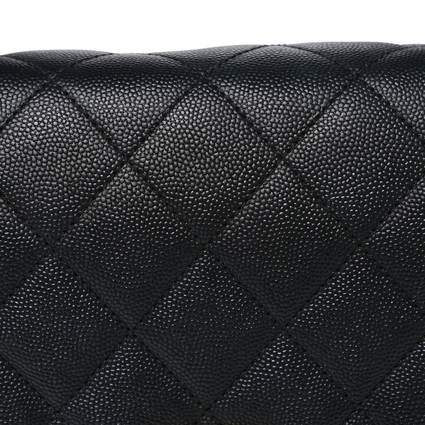 Caviar Quilted Large Business Affinity Flap Black
