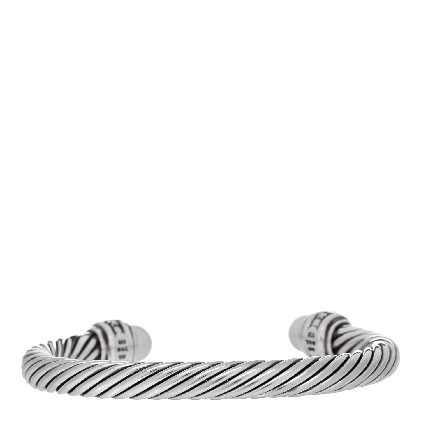 Sterling Silver Diamond Pearl 7mm Cable Classics Bracelet