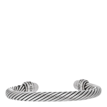 David Yurman Sterling Silver Diamond Pearl 7mm Cable Classics Bracelet 2 of 4