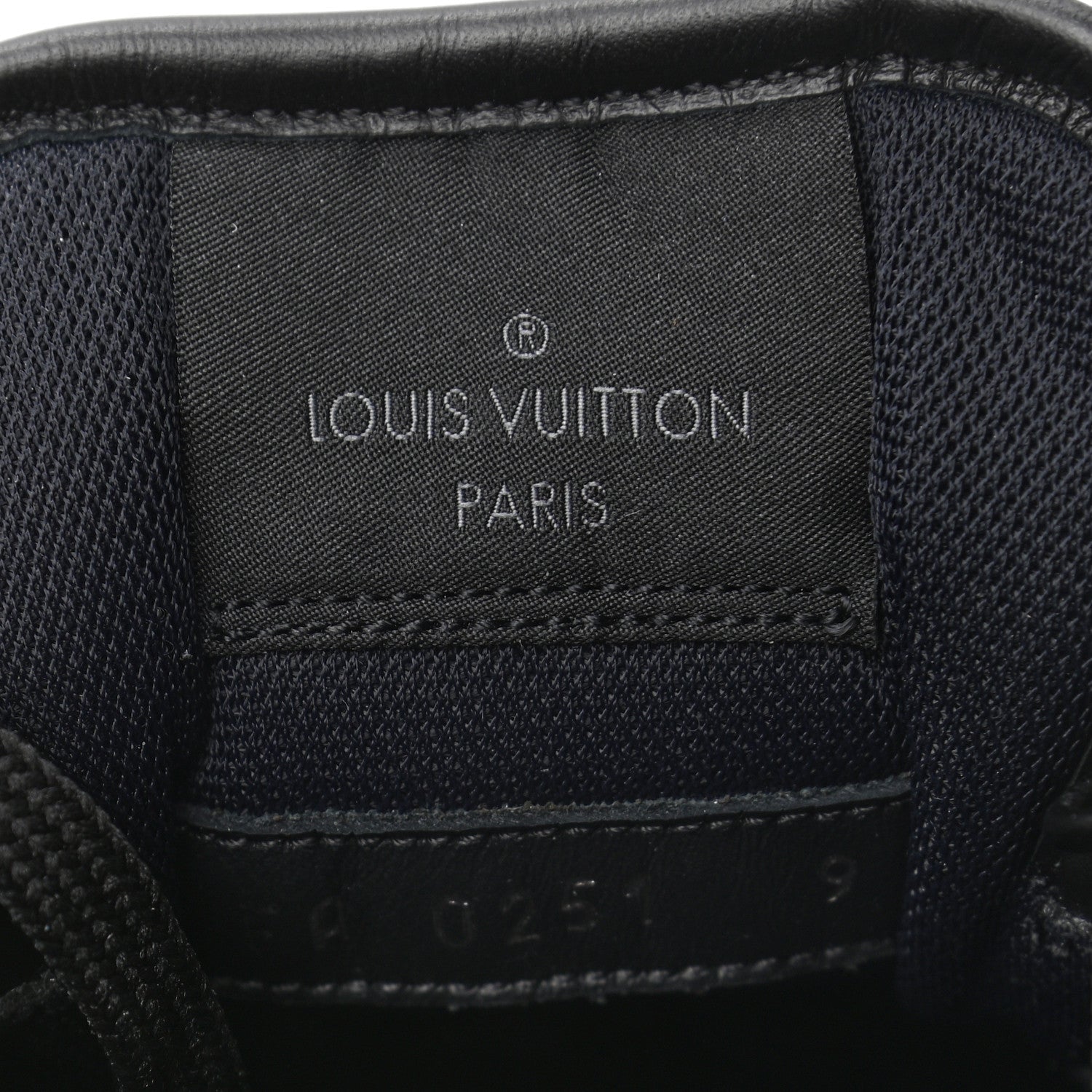 Louis Vuitton Suede Mens LV Trainer Sneakers 9 Black 8 of 9