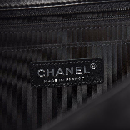 Chanel Lambskin Chevron Jumbo Leo Lion Flap Black 8 of 19