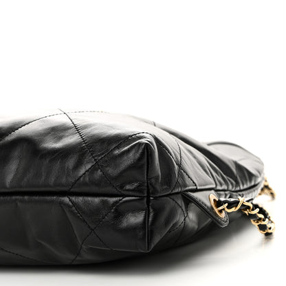 Chanel Shiny Calfskin Quilted Chanel 22 Backpack Black 10 of 10